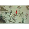 Image 1 : SET OF 4 FRENCH DOG PRINTS - Original color engravings, all signed O'Klein.  12" x 17 1/2", VG-EX...