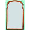 Image 1 : WALNUT QUEEN ANNE STYLE MIRROR - Beveled.  H-26", G-VG.  Est. 50-100...