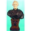Image 1 : LINCOLN BUST - Carved ivory and bronze bust on carved wood eagle plinth, inscribed "Bardery;" age...