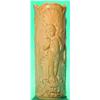 Image 1 : CARVED IVORY TUSK - Elaborately and finely carved with images of 2 women, cherub, masks, shell an...