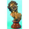 Image 1 : BACCHUS BRONZE BUST - Mounted on marble plinth, unsigned.  H-11", VG-EX.  Est. 200-400...