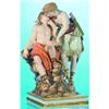 Image 1 : MEISSEN DIANA & APOLLO - Painted porcelain, large group, inscribed "J8," stamped "141;" small chi...