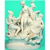 Image 1 : LOVE & REASON - "Venus and Athena" figural group, "Le Riche," parian; several repairs.  H-15", G....