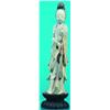 Image 1 : IVORY ORIENTAL FIGURE OF WOMAN - Holding fan.  H-13", G-VG.  Est. 150-250...