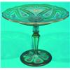 CASED COMPOTE - Engraved and gilt decoration; top unscrews from base, 1910-20.  H-10", VG-EX.  Es...