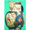 WORCESTER PITCHER - Painted porcelain, mask spout; handle broken off and re-attached.  H-8", G-VG...