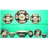PARTIAL WORCESTER SERVICE - 14 Pieces, transfer pattern.  Large bowl: Dia.-8 1/2", G-VG.  Est. 10...