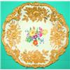 Image 1 : LARGE MEISSEN BOWL - Embossed gilt floral border, painted floral center.  Dia.-12", VG-EX.  Est....