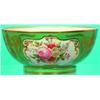 Image 1 : DERBY PORCELAIN WORKS CENTERBOWL - Painted porcelain, floral motifs in center and on 3 sides; min...