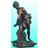 DAVID BRONZE FIGURE - Unsigned, after Bernini, original patina; missing hand held sling.  H-9 1/2...