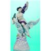 MEISSEN FIGURAL GROUP - Painted porcelain nude male Ganymede  top eagle, incised 530, stamped 13;...