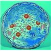 ORIENTAL CHARGER - Painted porcelain, scalloped border; gilt border worn.  Dia.-17 1/2", VG.  Est...