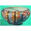 Image 1 : JAPANESE IMARI CENTER BOWL -Fukagawa, painted porcelain, carp in center, late 19th Century. H-7 1...