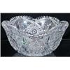 Image 1 : BRILLIANT CUT BOWL - Minor tooth damage. Dia.-10", G.  Est. 100-200...