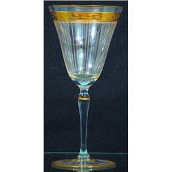 12 ETCHED AND GILT GOBLETS-One shown, 1920's. H-7 3/4", VG-EX. Est. 100-200...