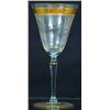 Image 1 : 12 ETCHED AND GILT GOBLETS-One shown, 1920's. H-7 3/4", VG-EX. Est. 100-200...