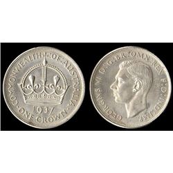 Australia, Five Shillings, George VI, 1937