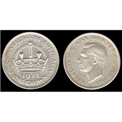 Australia, Five Shillings, George VI, 1938