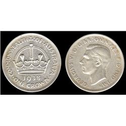 Australia, Five Shillings, George VI, 1938