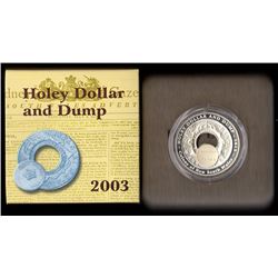 Australia, One Dollar, Elizabeth II, 2003, Holey Dollar and Dump