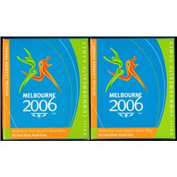 Australia, Five Dollars, Elizabeth II, 2006, Melbourne Queen's Baton Relay Fine Silver Coin