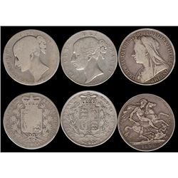 Great Britain, Five Shillings, Queen Victoria, 1844 to 1898