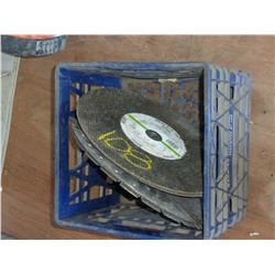 CRATE OF CUT OFF BLADES