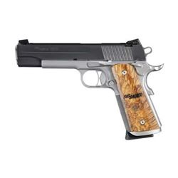 ^NEW^ SIG SAUER 1911 Traditional 45ACP 5" 8+1 Burled Maple Grip SS/Blk Finish 798681317479