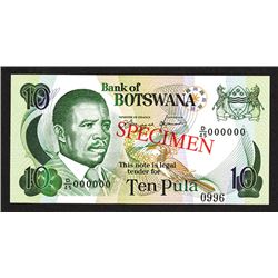Bank of Botswana. 1982 Issue.