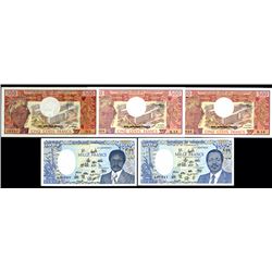 Cameroun & Gabon Banknote Assortment.