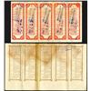 Image 2 : Military Lottery Tickets - Scrip Note Sheets of 5 (10 Notes) ca. 1920 to 1932.