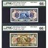 Image 3 : Banque Nationale De La Republique D'Haiti, 1925-32 Second Issue Specimen Pair.