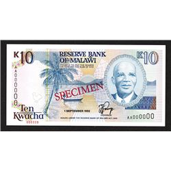 Reserve Bank of Malawi. 1992 Issue.
