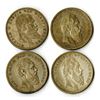 Image 1 : Wurttemberg 5 Mark Silver Coin Quartet ca.1874 to 1892.