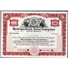 Image 1 : Metropolitan Trust Co. ca.1920 Specimen Stock Certificate.