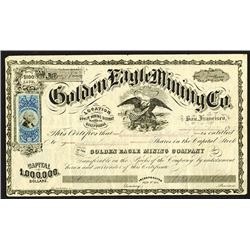 Golden Eagle Mining Issued Shares. 1872.