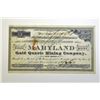 Image 1 : Maryland Gold Quartz Mining Co. 1888.