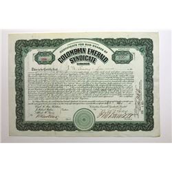 Colombian Emerald Syndicate Ltd., 1920.