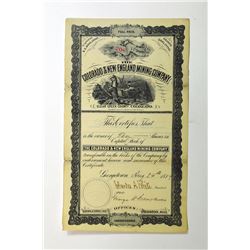 Colorado & New England Mining Co. 1883.