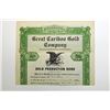 Image 1 : Great Cariboo Gold Co. 1917. Specimen Stock Certificate.
