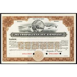 Metropolitan Ice Co., 19xx, Specimen Stock.