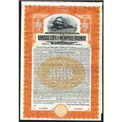 Kansas City and Memphis Railway Co., 1911 Specimen Bond.