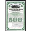 Image 1 : Denver and Rio Grande Railroad Co., 1886, $500 Specimen Bond.