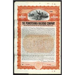 Pennsylvania Railroad Co., 1905 Specimen Bond.