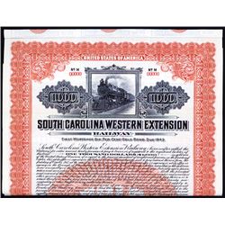 South Carolina Western Extension Railway Specimen Bond.