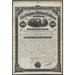 Virginia Midland Railway Co., Specimen Bond.