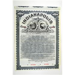 Indianapolis Water Co. 1900 Specimen Bond.