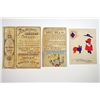 Image 2 : Advertising cards, hold to light and fold outs.