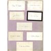 Image 1 : Calling Cards Mounted on Scrap Book Pages.