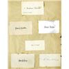 Image 2 : Calling Cards Mounted on Scrap Book Pages.